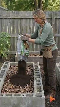 Build a brick vegetable garden and add a trellis for cucumbers #cucumber #garden #gardening