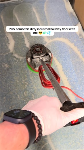 Brandon the cleaner on Instagram: "POV scrub this dirty industrial hallway floor with me after wet mopping using zep neutral floor cleaner with oreck orbiter, scrub brush, meta raybans, and iPhone 17 pro 😎🧼🤌🏼 #clean #cleaning #cleaningpov #dirtywaterdump #mopping #metaraybans #cleantok #cleaningbusiness #cleaningasmr #wetmop #scrubbing #scrubbingasmr #cleaningaccount #floorscrubber #industrialcleaning #commercialcleaning"
