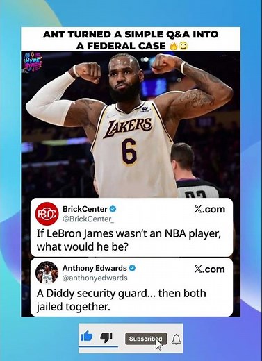 Anthony Edwards ROASTS LeBron James?! Viral Meme Has NBA Fans LOSING IT 😂🔥#anthonyedwards #shorts