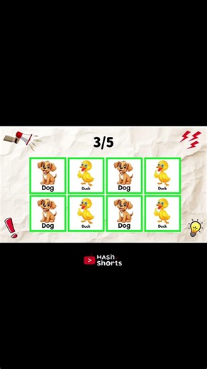 "Word on Beat 🐕🦆 Dogs & Ducks Edition | Animal Rhythm Challenge #Shorts"