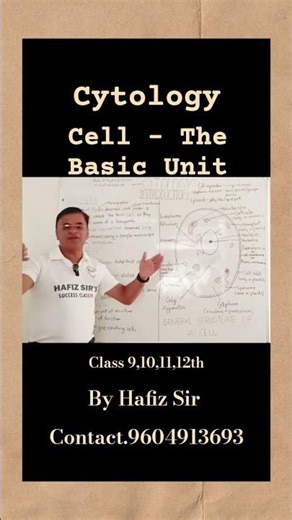 Cytology | Cell- The Basic Unit | Class 9, 10, 11, 12th | By Hafiz Sir #biology #cell