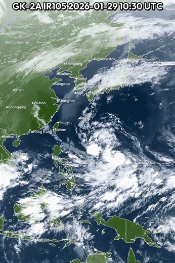 East Asia 24 Hour Weather | January 28, 2026