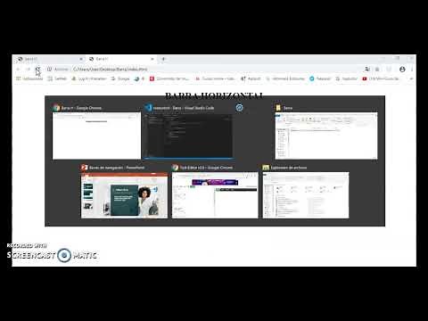Barras navegación en Visual Studio Code.