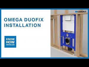 Geberit Omega Duofix under counter hob cistern installation for wall-hung pans