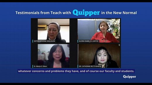 Watch this highlight video of the heartfelt testimonials from our partners during the Teach with Quipper in the New Normal, a collaborated webinar with BounceBack PH and The Practical Learning Company held last May 14, 2020. YouTube: https://youtu.be/98Hqu99Bu3A | Quipper