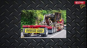 Mytee Products 18"x84" Oversize Load Sign for Trucks w/Bungee Cord & Hook - Stretch Cord Mesh Oversize Load Banner for Escort Vehicles, Car, Flatbed Trailer - Safety Warning Signs