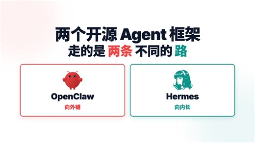 开源产品OpenClaw 和 Hermes 本质完全不同