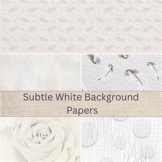 Textured White Paper, Scrapbook Backgrounds (digital Download, 20 JPG) Files) - Etsy