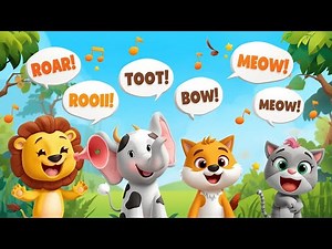 Learn Animals Names & Sounds 🐶🐱🦁 | Kids Learning Video | Fun Animal Education