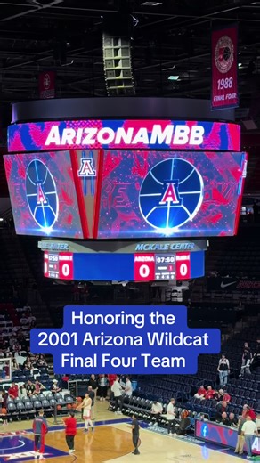 Honoring the 2001 Arizona Wildcat Final Four team. #arizona #tucson #basketball #collegebasketball #fyp