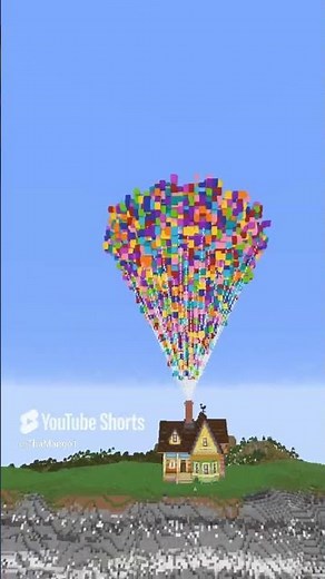 Building UP House #minecraft #minecraftbuilding #up #minecraftideas