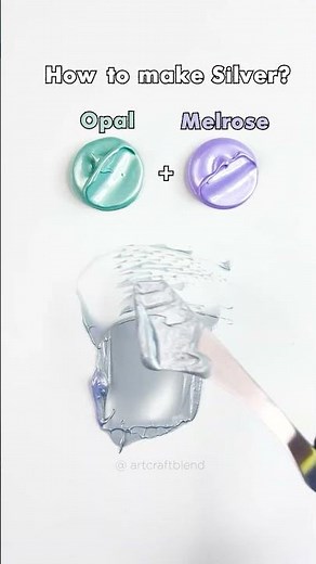 How to Make Silver? Here’s the magic! #colormixing #satisfying