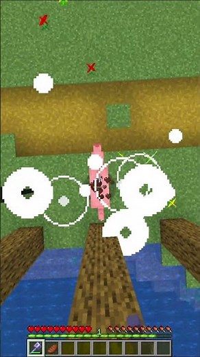 FALL ON MINECRAFT MOBS WITH A CLUB