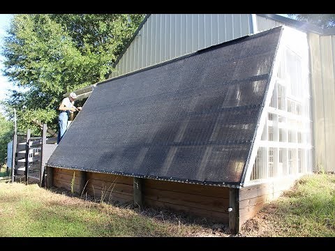 Installing Shade Cloth on the Greenhouse