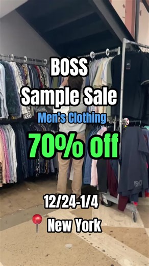 Exclusive BOSS New York Sample Sale - Up to 70% Off