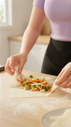 Crispy Spring Rolls 🥢✨ | Easy Vegetable Spring Roll Recipe | Lisa’s Kitchen