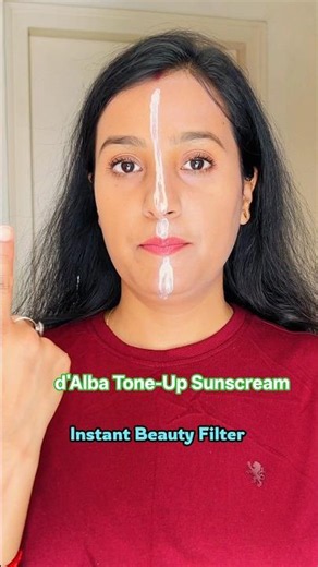 d'Alba Tone-Up Sunscreen #review #dalba #sunscreen #skincare