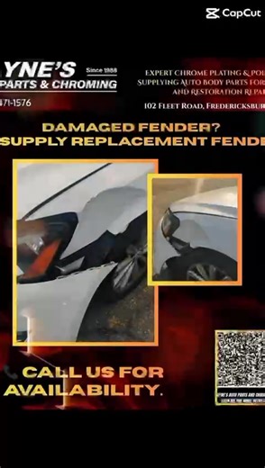 🚗💥 Been in a collision? Don’t let damage slow you down. From Bumpers, Hoods, Fenders, Lights and more— we’ve got what you need to get back on the road fast. ✨ Quality auto body parts 🔧 Collision & restoration ready 🛠 Trusted since 1988 📞 Call us today for availability and expert help. #AutoBodyParts | Wayne's Auto Parts & Chroming