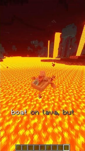 You CAN Ride a Boat on Lava in Minecraft!