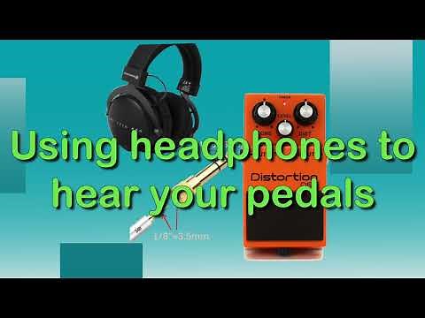 USING HEADPHONES TO HEAR PEDALS