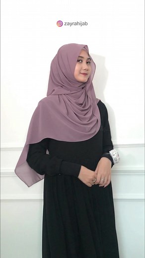 Tutorial Pashmina Syari Keren untuk Gamis