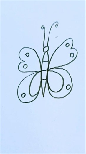 Butterfly drawing for kids #butterfly #kidsart #creative