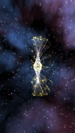 Celestial Carousel – Golden Wireframe Whirl