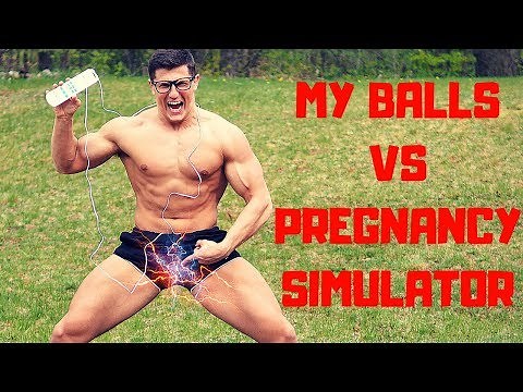 Connecting my BALLS to a Childbirth Pain Simulator | Bodybuilder VS Pregnancy Simulation Challenge
