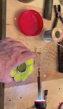 Basic Stained Glass Soldering. #soldering #stainedglass #tutorial