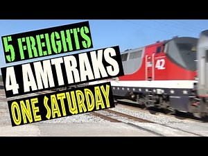 Five Freights, Four Amtraks, One Saturday