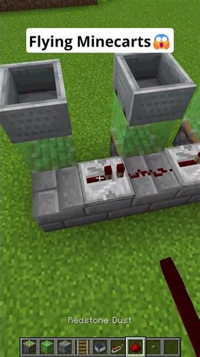 Minecraft Flying Minecarts😱 #shorts