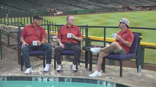 He rules the internet with dad jokes. Now Logan Lisle shows off his skills at Chase Field.