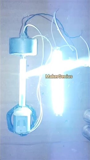 Can a 3v LED Light Be Lit Using The Energy Of 2 • DC Motor #shorts #science #dcmotor