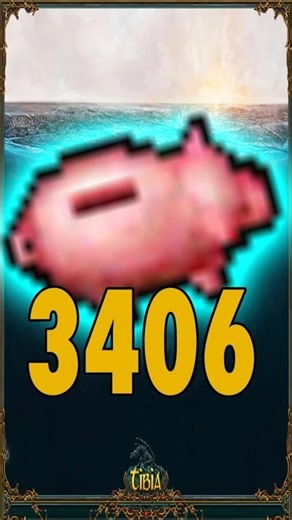 Breaking 3406 Piggy Bank #tibia #tibiaglobal #games #gameshorts