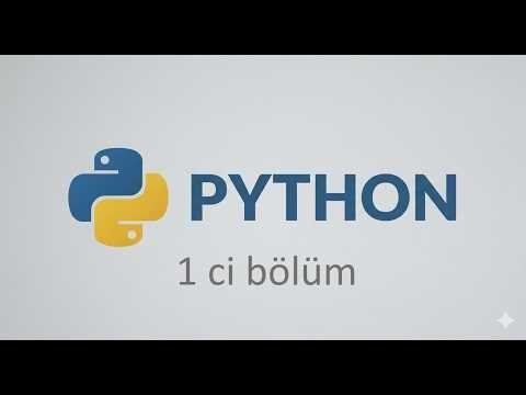 PYTHON kod yazma 1 ci hissə