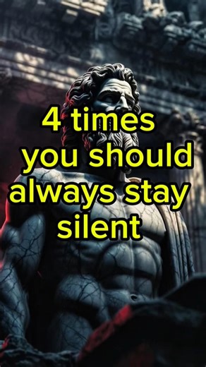 4 Powerful Moments When Silence Makes You Dangerous | Stoic Philosophy #stoicism #shorts