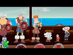 Lua e Júpiter vivem a experiência de estar em um barco viking | O Show da Luna | Discovery Kids