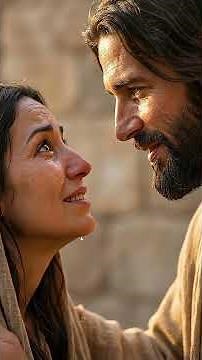 Jesus Said “Let Him Without Sin Cast the First Stone” (John 8) ✝️ #jesus #faith #bibleverse