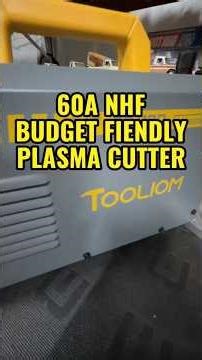 TOOLIOM Cut 60 Pro plasma cutter rated 1/2” on 110V & 3/4” 220V.Very affordable 60A.