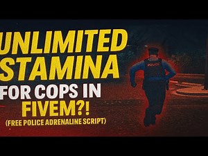 💉 UNLIMITED STAMINA for COPS in FiveM?! (FREE Police Adrenaline Script!)