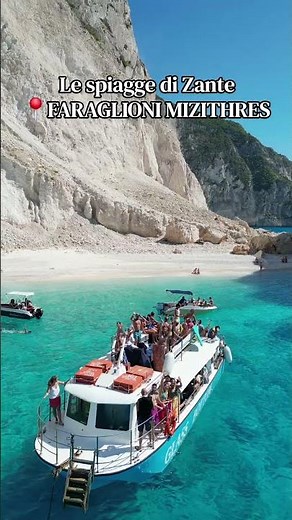 🌊 Mizithres una delle spiagge più iconiche di Zante! #mizithres #zante