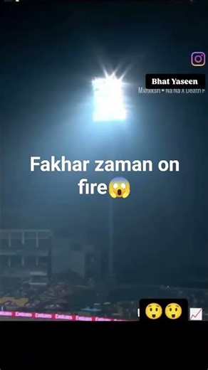 1 million view Fakhar zaman on fire😱