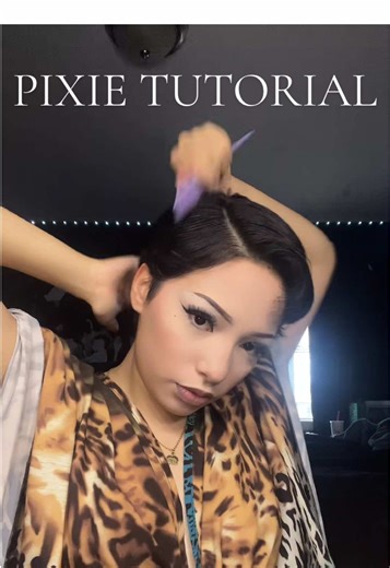 How I style my pixie cut daily #fyp #pixie #tutorial #howto #hair | Styling Pixie Cut