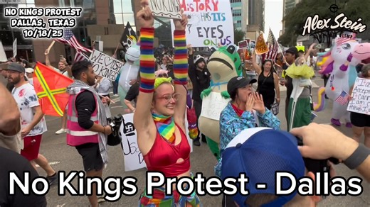 Alex Stein | The No Kings protest felt like a ticking time bomb of repressed aggression the entire time until the very end when they all finally snapped... | Instagram