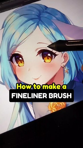 The pure satisfaction of inking with a fineliner 😩💕 Try making your own fineliner brush for all your lineart needs using #clipstudiopaint! Learn how with this tutorial from nekorina_art (on IG). #clipstudio #digitalart #traditionalart #fineliner #lineart #inking #artistsoftiktok #clipstudiopainttutorial