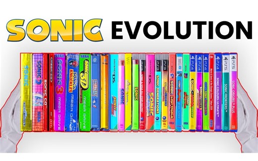 【4K】开箱索尼克系列历代实体版游戏 1991-2023 | 作者：OpenGame