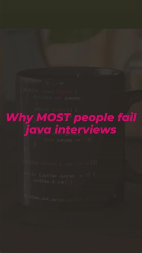 interview on Instagram: "Save this✓ Follow for real Java interview questions prep☕ #javainterview #javadevelopers #springboot #backenddeveloper #developerindia"