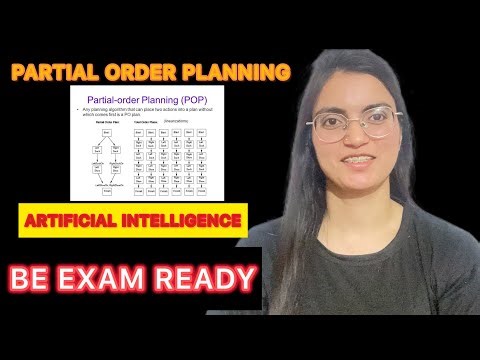 Partial Order Planning in AI || Artificial Intelligence #artificialintelligance #aiplaylist
