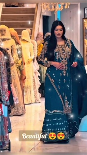 amazing amazing kameez with long gharara suit 👗 trending #wedding #customise #fashion