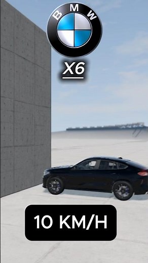 BMW X6 Crash Test 💥🤯🚗 #BMW #X6 # crash tests #crashdrive